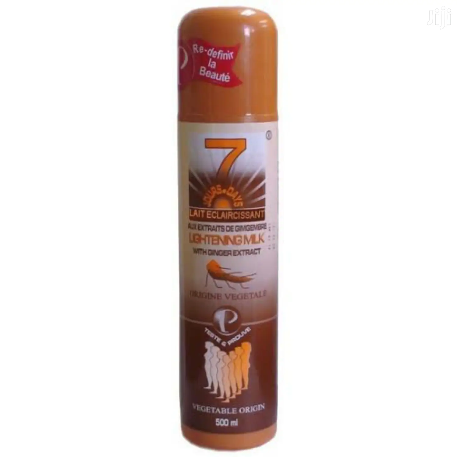 7 Days Whitening Milk Lotion With Ginger Extract 500 Ml