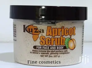 Kuza Deep Exfoliating Apricot Face and Body Scrub 227g