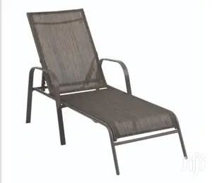 Out And About Textilene Weatherproof Brown Lounger Chair