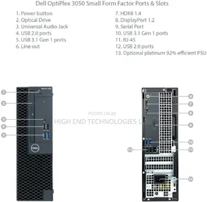Desktop Computer Dell OptiPlex 3050 16GB Intel Core I7 HDD 500GB