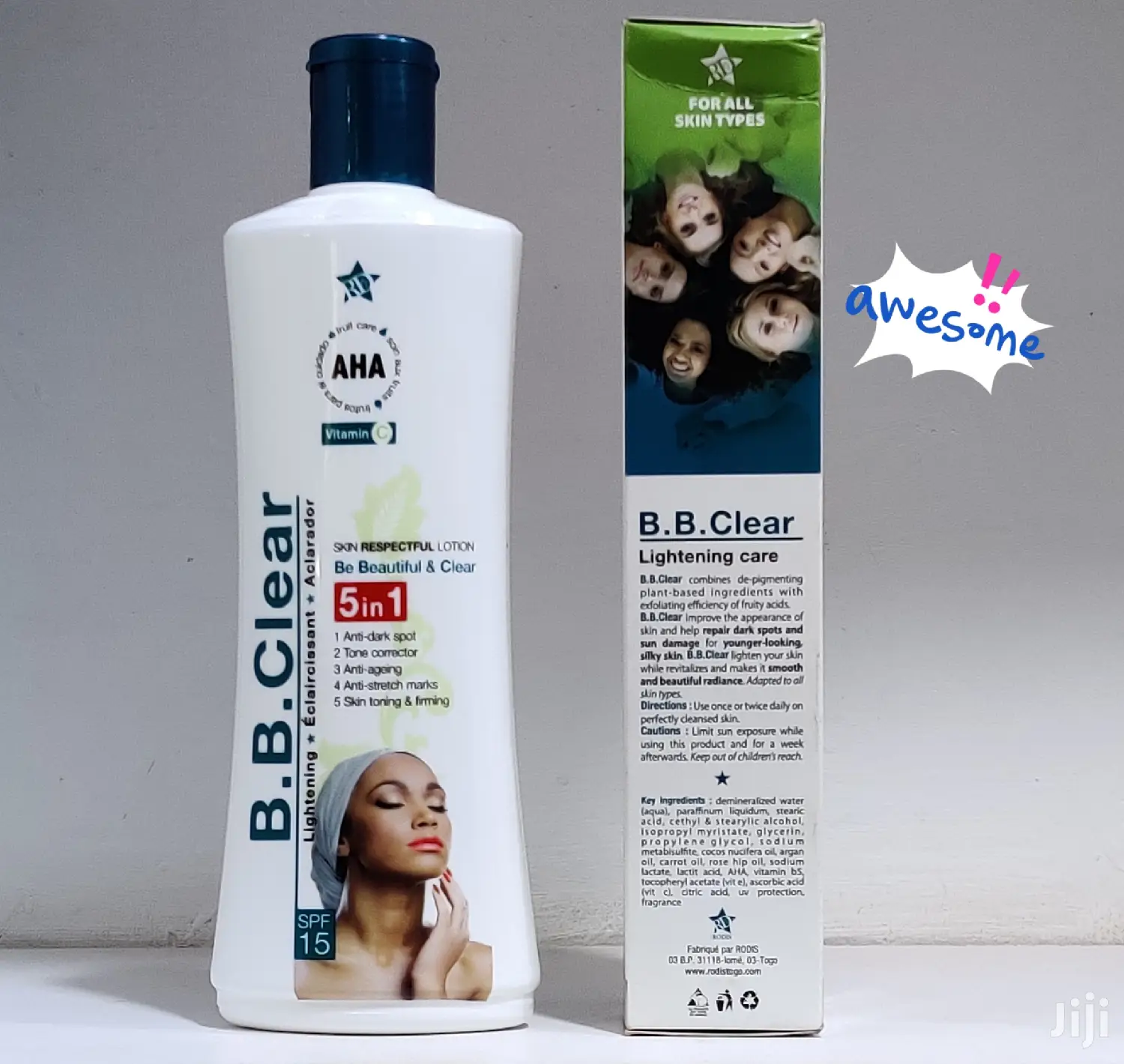 AHA BB Clear Whitening Body Milk Lotion With AHA