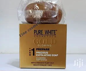 Original Purewhite Gold Glowing Exfoliating Bath Soap