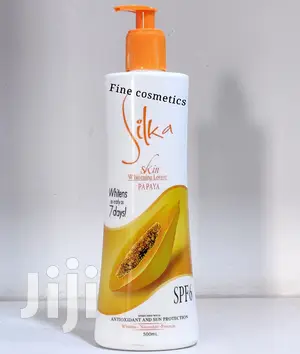 Silka Natural Herbal Papaya Whitening Anti-Aging Body Lotion