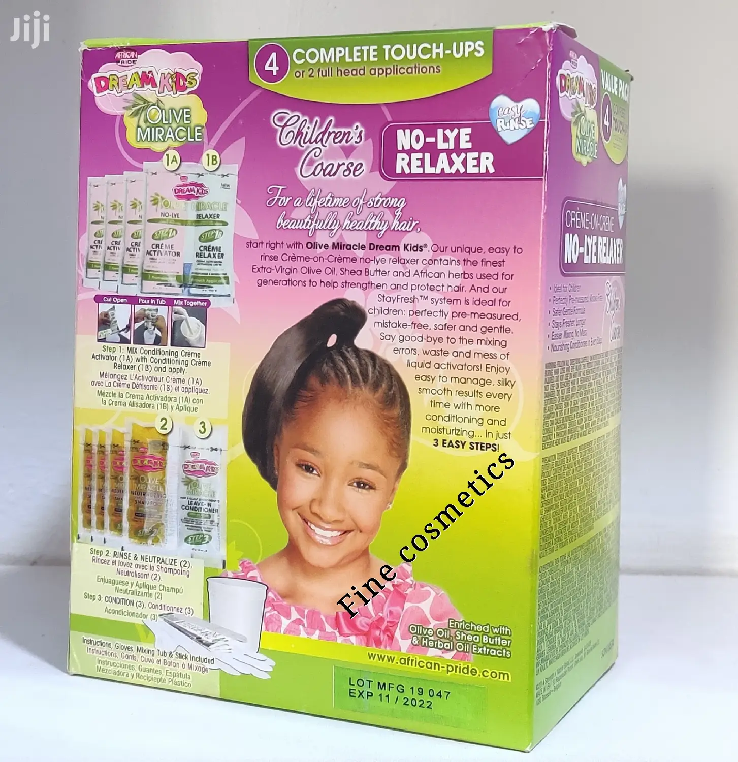 Dream Kids Olive Miracle Touch-up Relaxer Regula Value 4pack