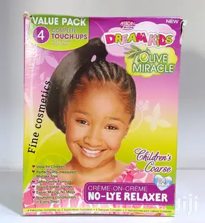 Dream Kids Olive Miracle Touch-up Relaxer Regula Value 4pack