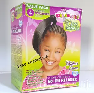 Dream Kids Olive Miracle Touch-up Relaxer Regula Value 4pack