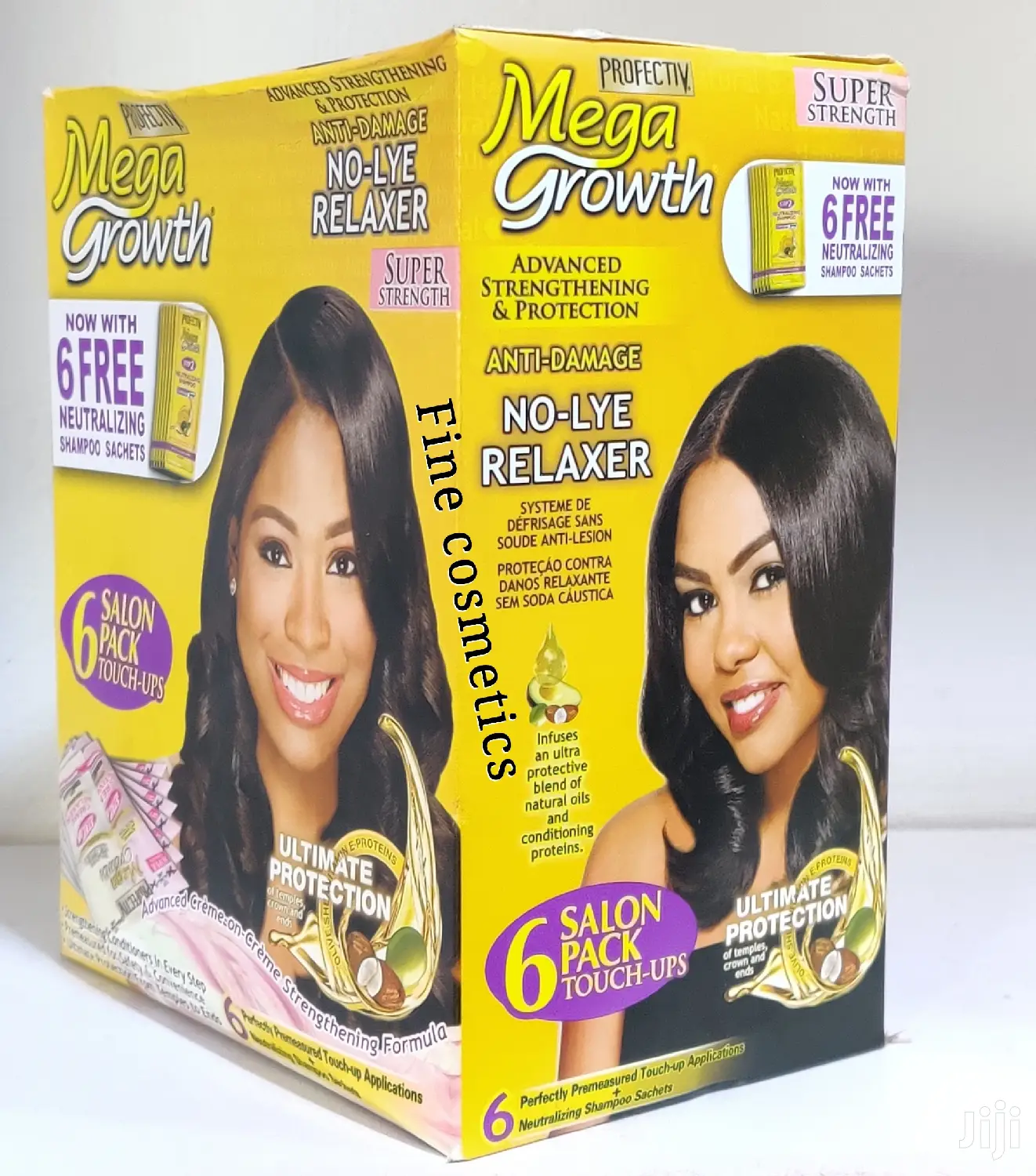6pack Profectiv Mega Growth Anti-Damage No-Lye Relaxer Kit