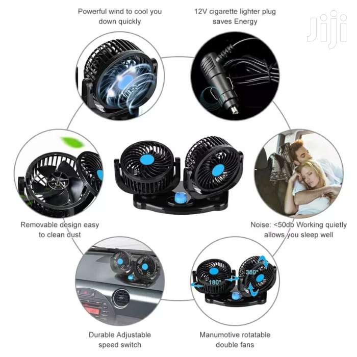 2 Speed Wind Car Fan
