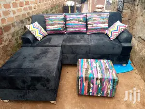Mini Black L Sofa