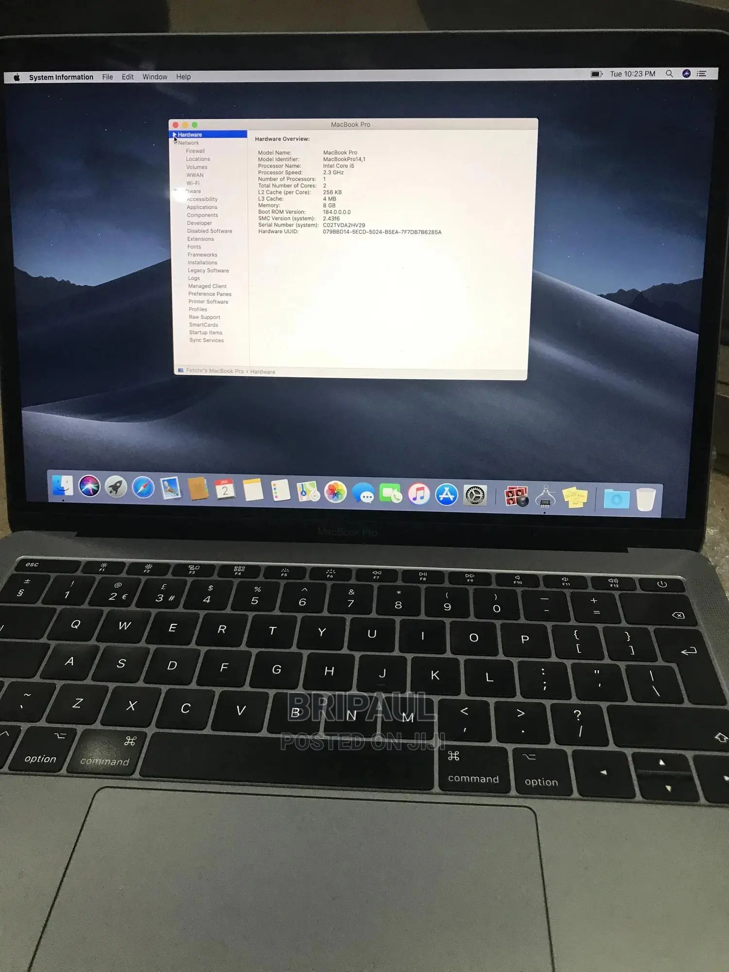 Laptop Apple MacBook Pro 2017 8GB Intel Core I5 SSHD (Hybrid) 256GB