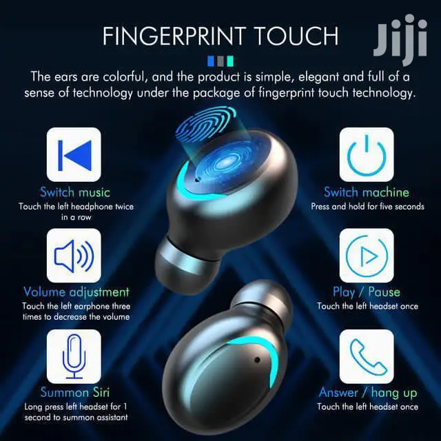 Airdots Bluetooth F9 Dual Touch Control With Power Bank