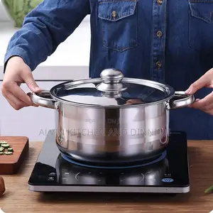 Nonstick Cookware Set 4-Piece Stainless Steel Pot