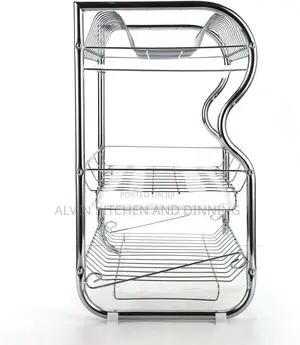 3 Tier Kitchen Chrome Dish Drainer