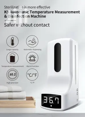 Infrared Thermometer And Disinfectant Sanitizer