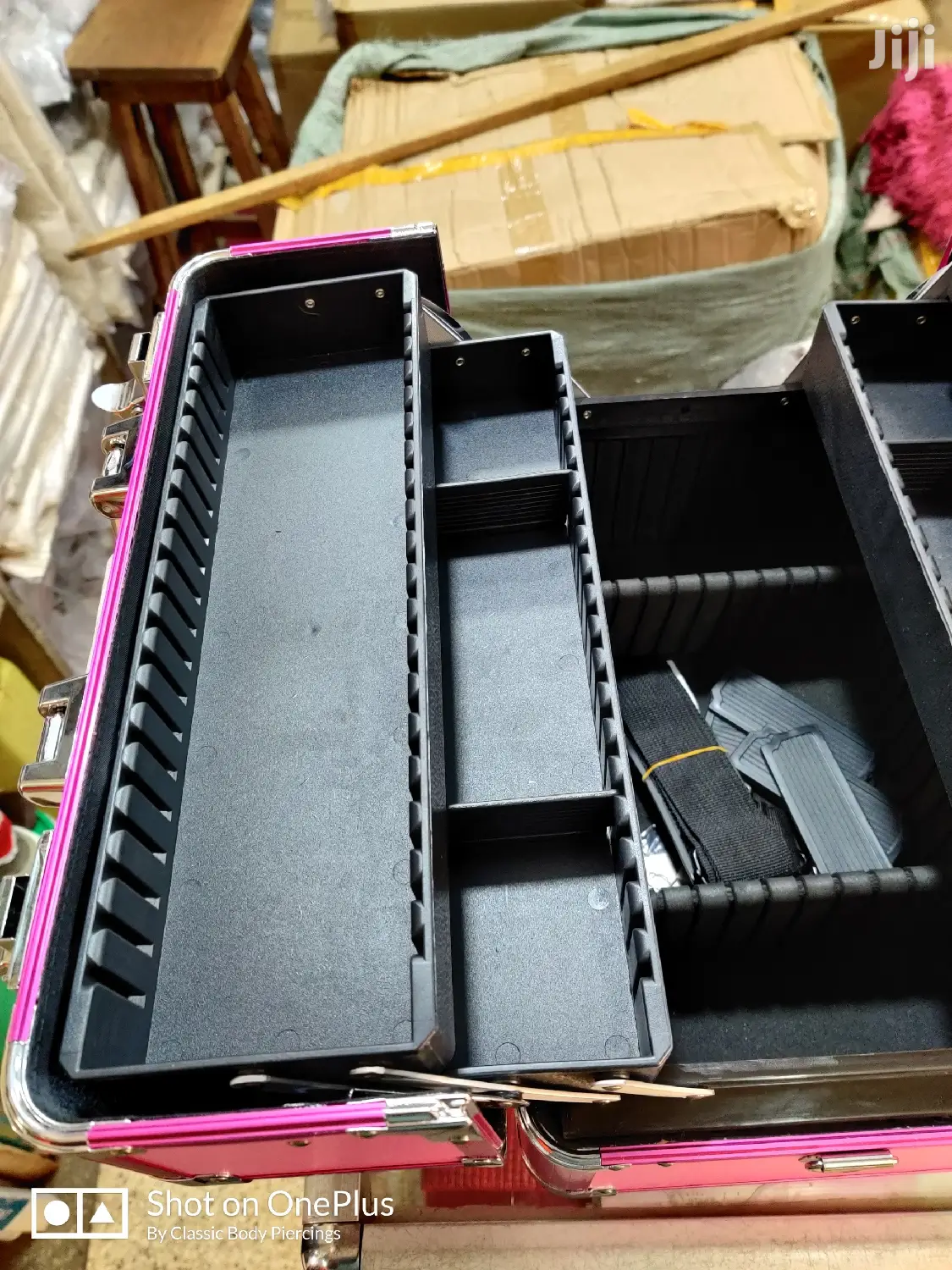 Travel Makeup Box Cosmetic Bag With Shoulder Carrying Strap