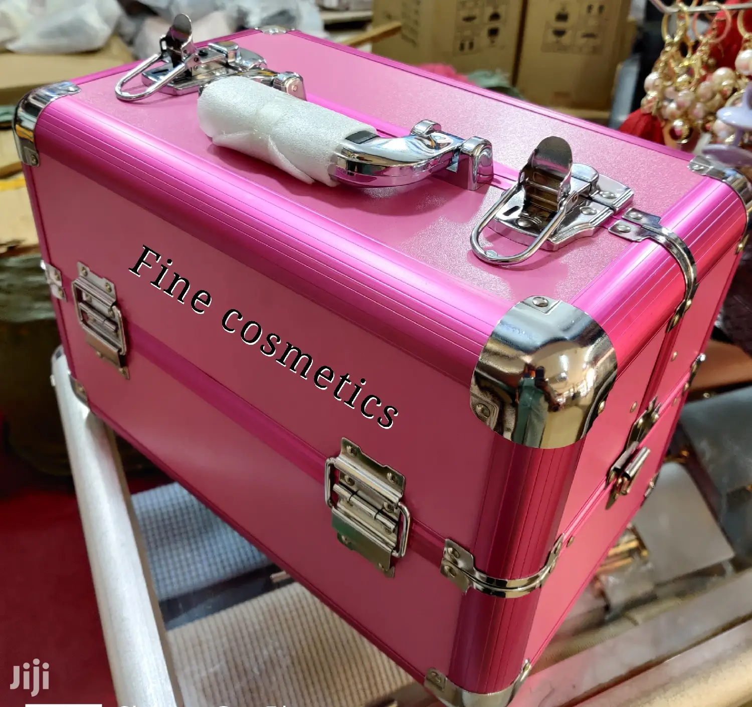 Travel Makeup Box Cosmetic Bag With Shoulder Carrying Strap