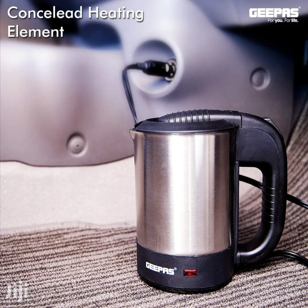 Geepas Stainless Steel Car 12V DC Kettle