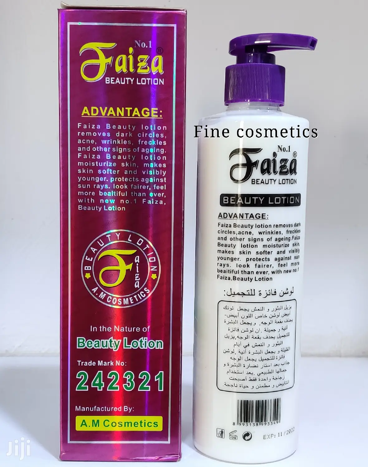 Original Faiza Beauty Moisturizering And Whitening Lotion.