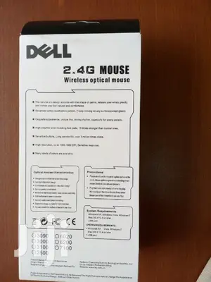 Dell Wireless Mouse 2.4G High Resolution 1000-1600dph