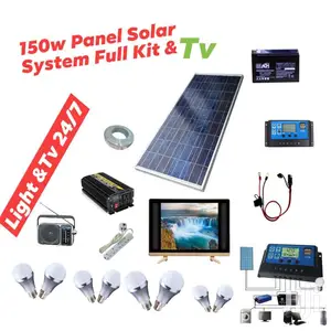150 Watts Panel Solar System Full Kit TV