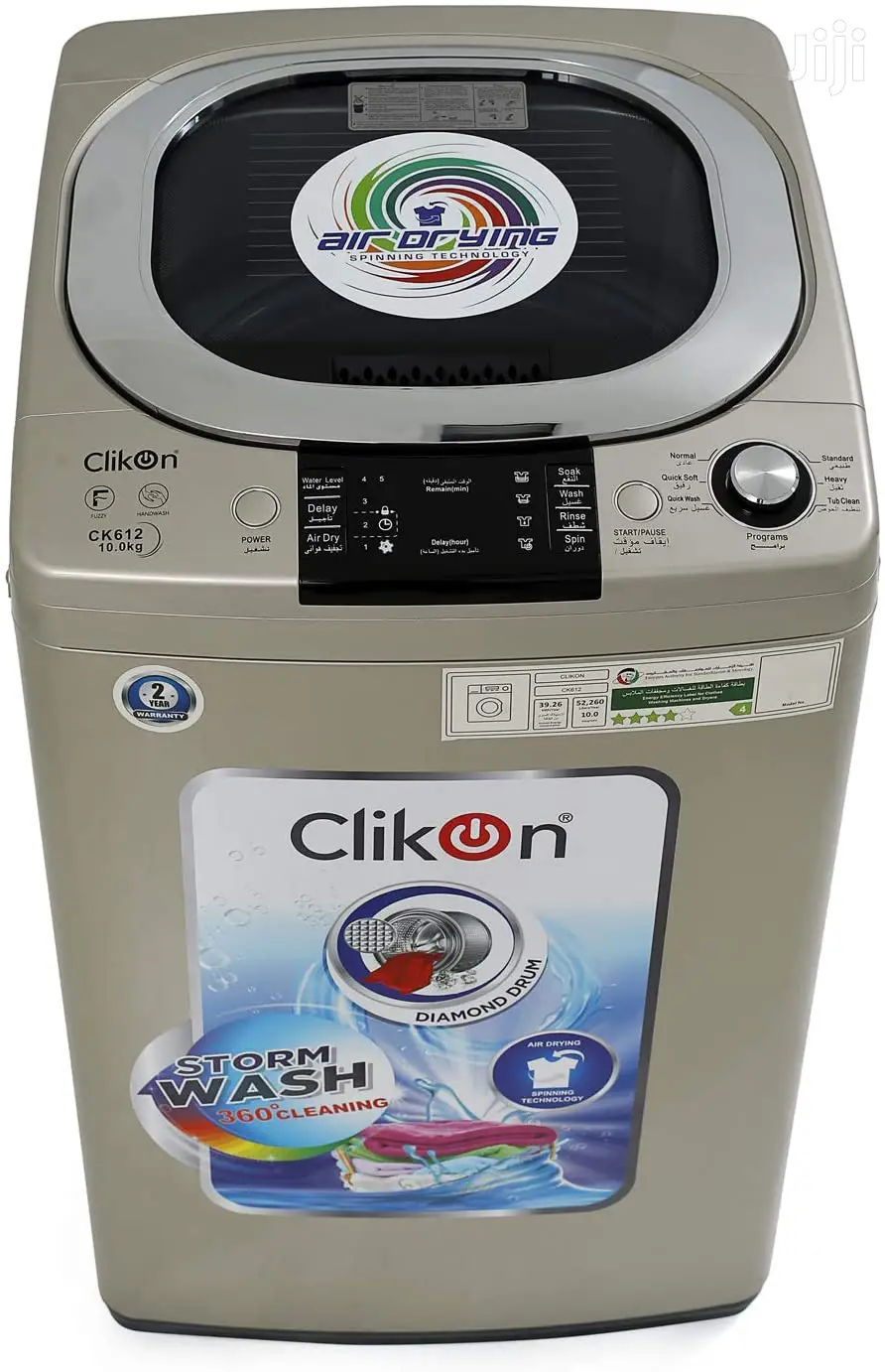 Clikon Full Automatic Top Load Washing Machine 10kg