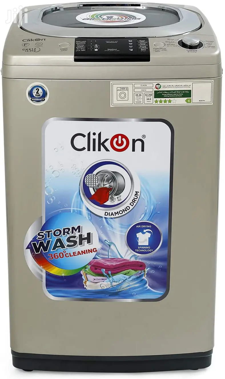 Clikon Full Automatic Top Load Washing Machine 10kg