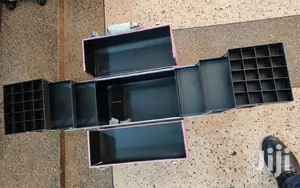 Beauty Makeup Box Cosmetics Case 3-Trays Jewelry Storage