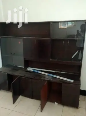 Long Open Office Glass Cabinet