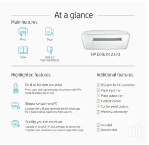 Hp Deskjet 2320 All-in-One Printer -Print, Scan, and Copy