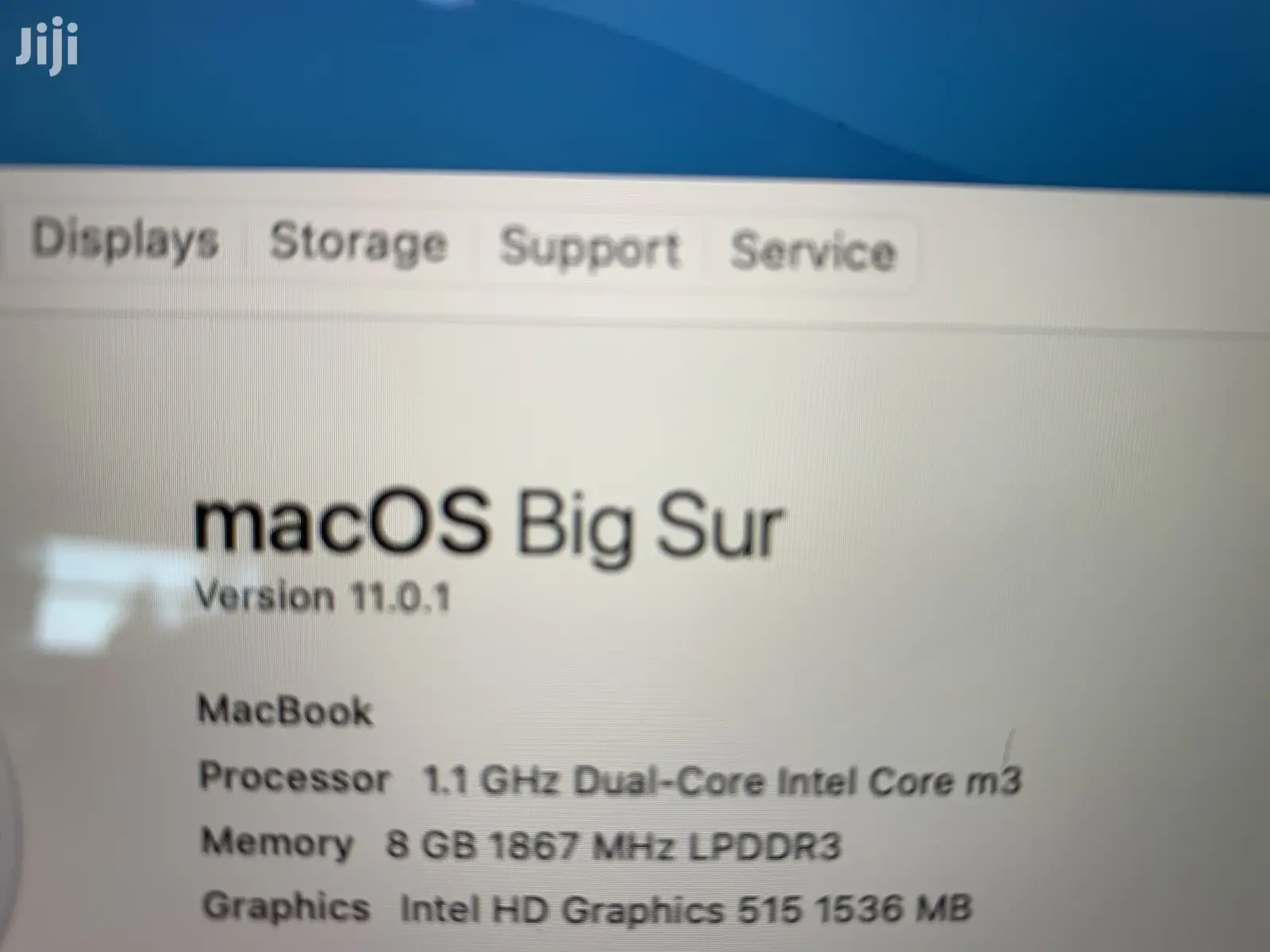 Laptop Apple MacBook 8GB Intel SSD 256GB