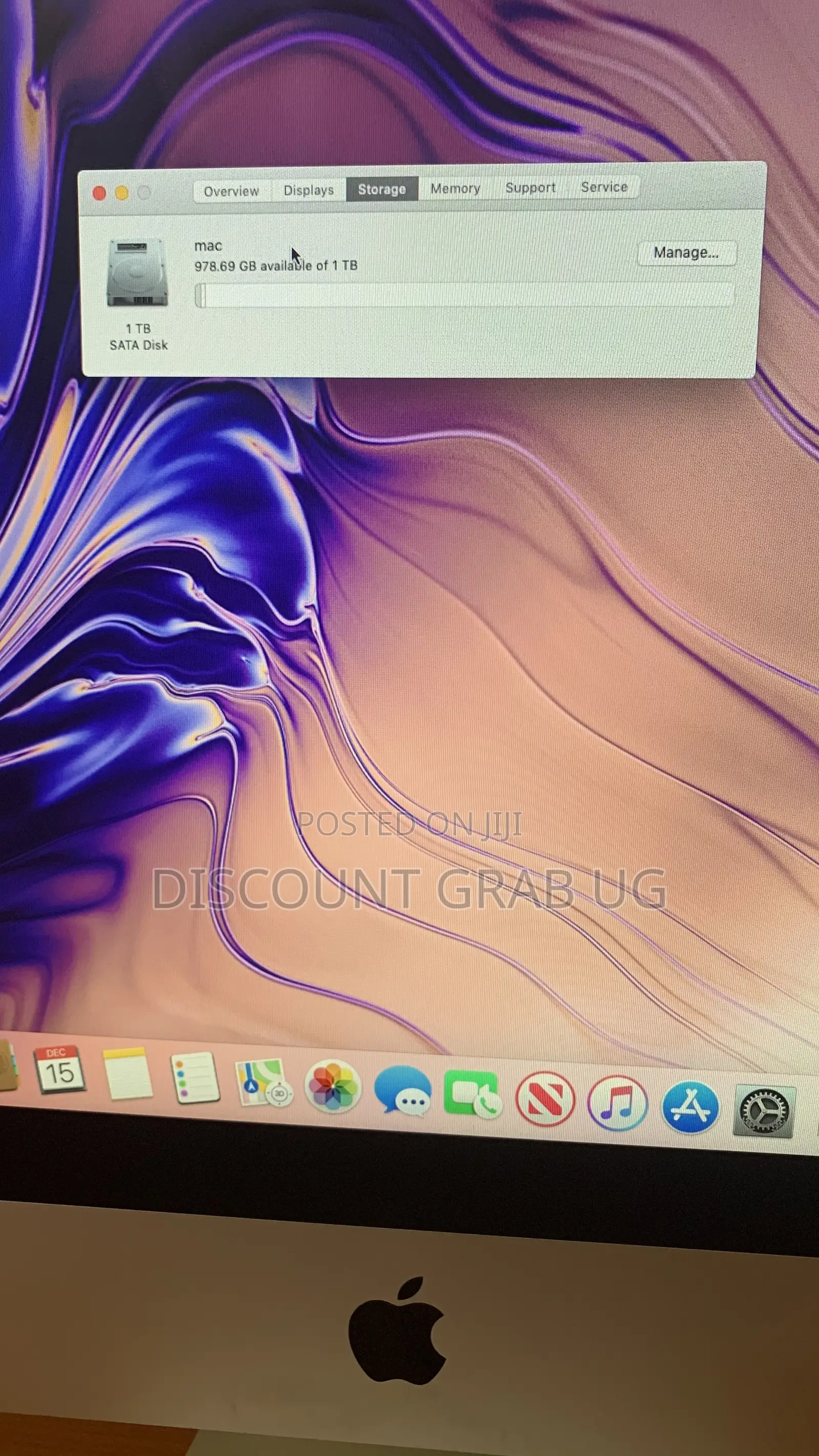 Desktop Computer Apple iMac 8GB Intel Core I5 HDD 1T