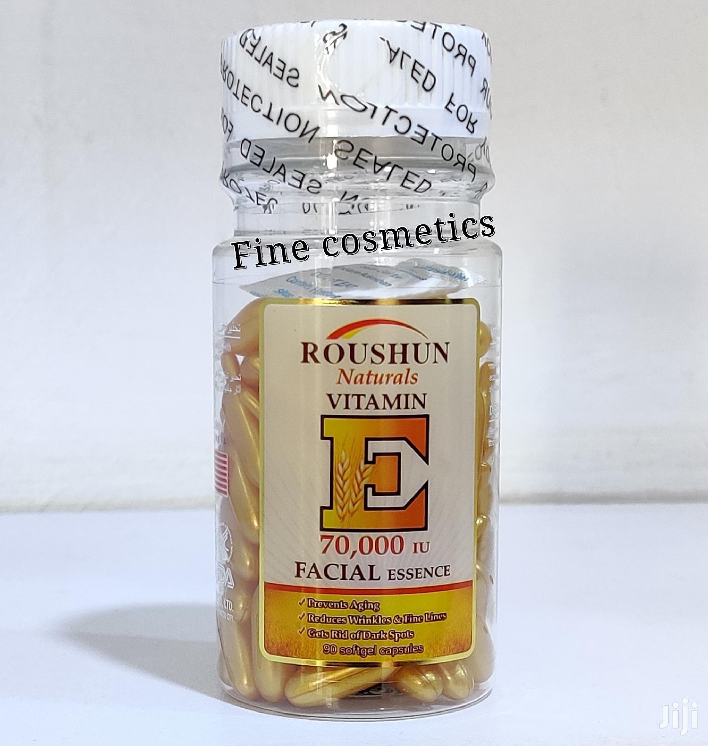 Dr. Roushun Natural Vitamin E Skin Oil Facial Capsules 90pcs in Kampala
