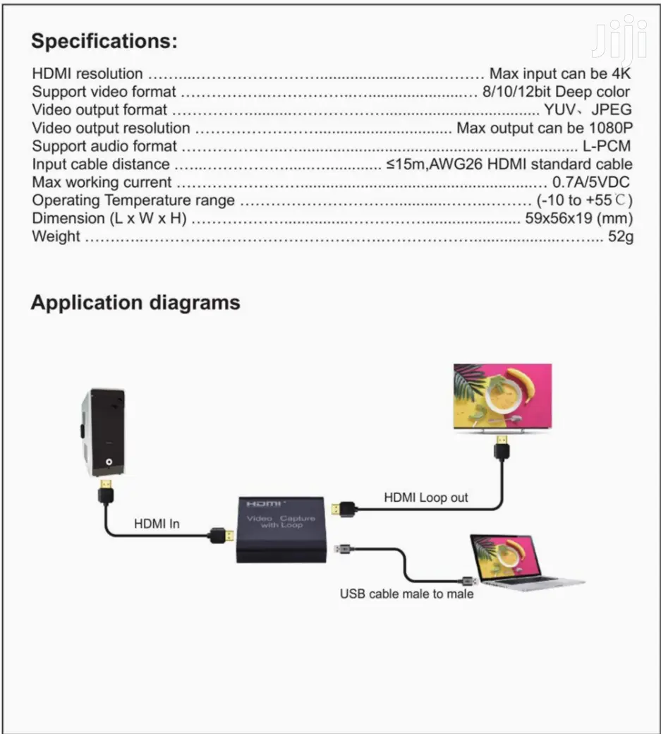 Hdmi Video Capture Card With Loop Out