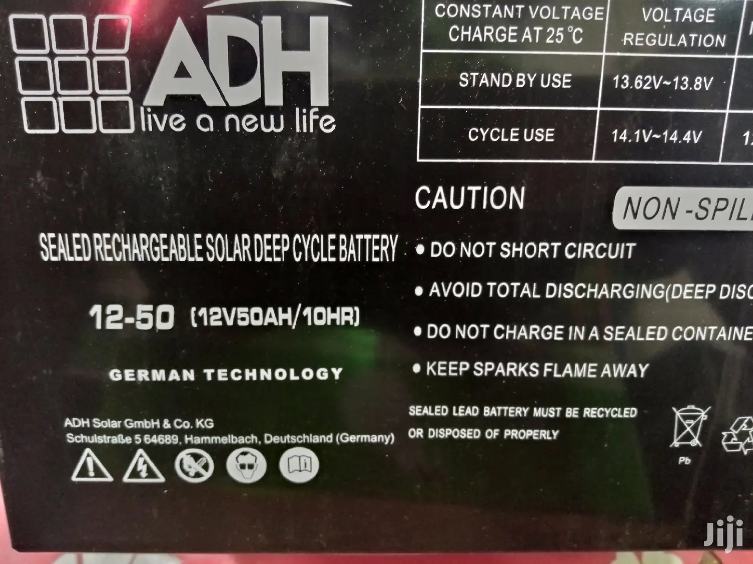 50ah Car/Solar Battery