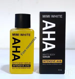 Boxed MIMI White Original Formula AHA Serum For Dark Spots.