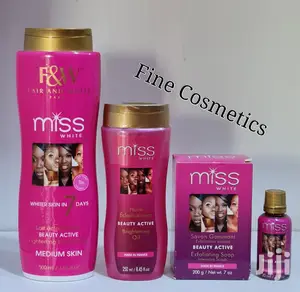 Fair and White Miss White Set of Lotion, Oil, Serum and Soap
