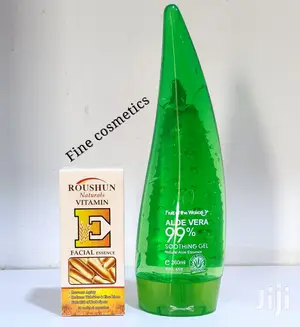 Skin Care Overnight Set ,Aloevera Gel and Vitamin E Capsules