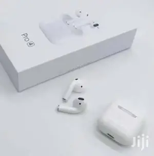 White Apple Airpods Pro 4
