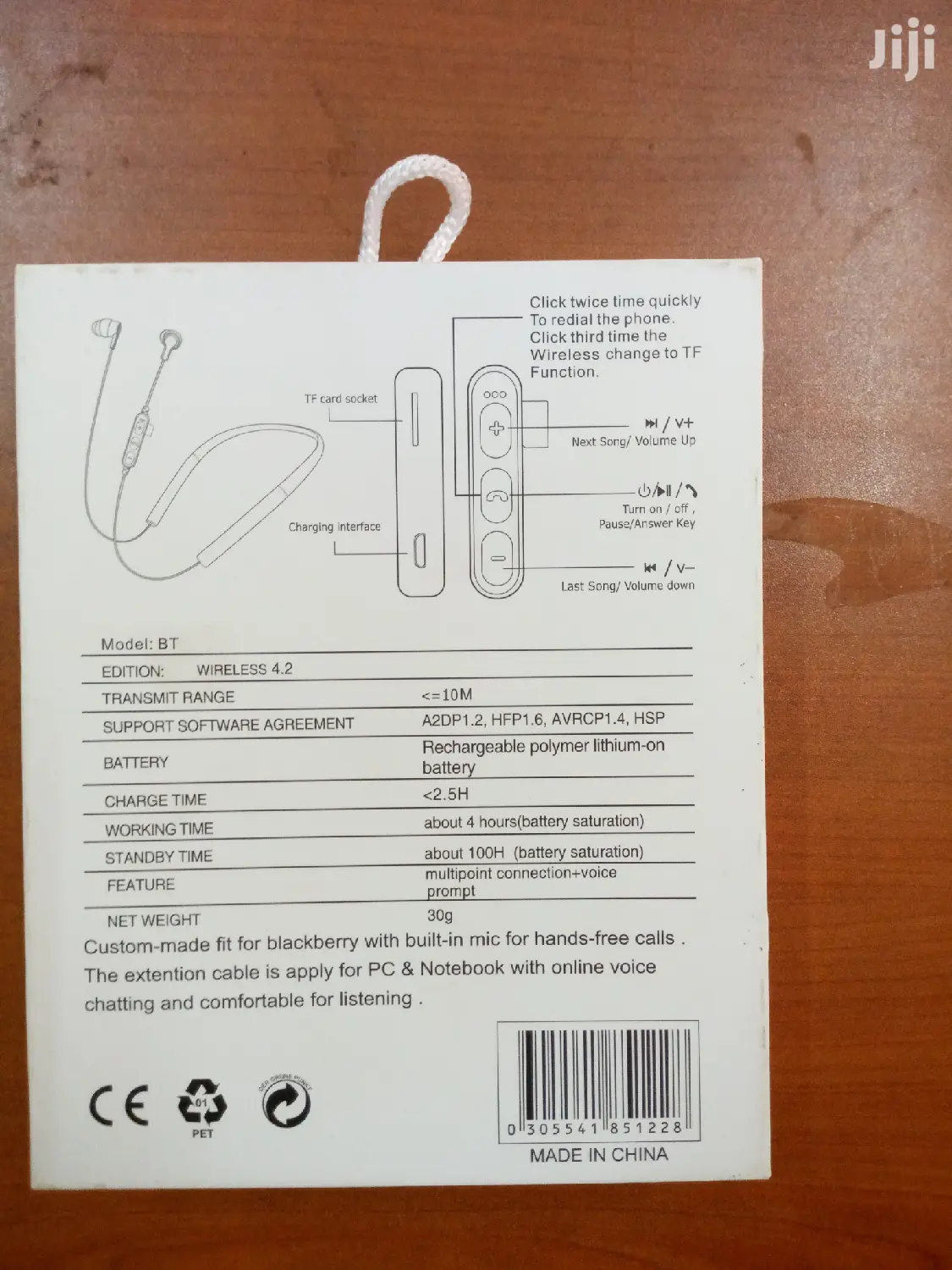 JBL BT In-Ear Wireless Neckband Headphones
