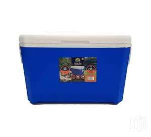 Campmaster 50L Blue Hard Cooler Box With Pin Hingled Lid