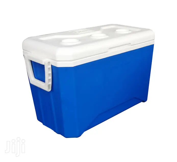 Campmaster 50L Blue Hard Cooler Box With Pin Hingled Lid