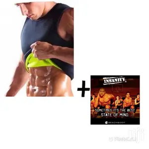 Men’S Sauna Vest Plus Insanity Workout DVD