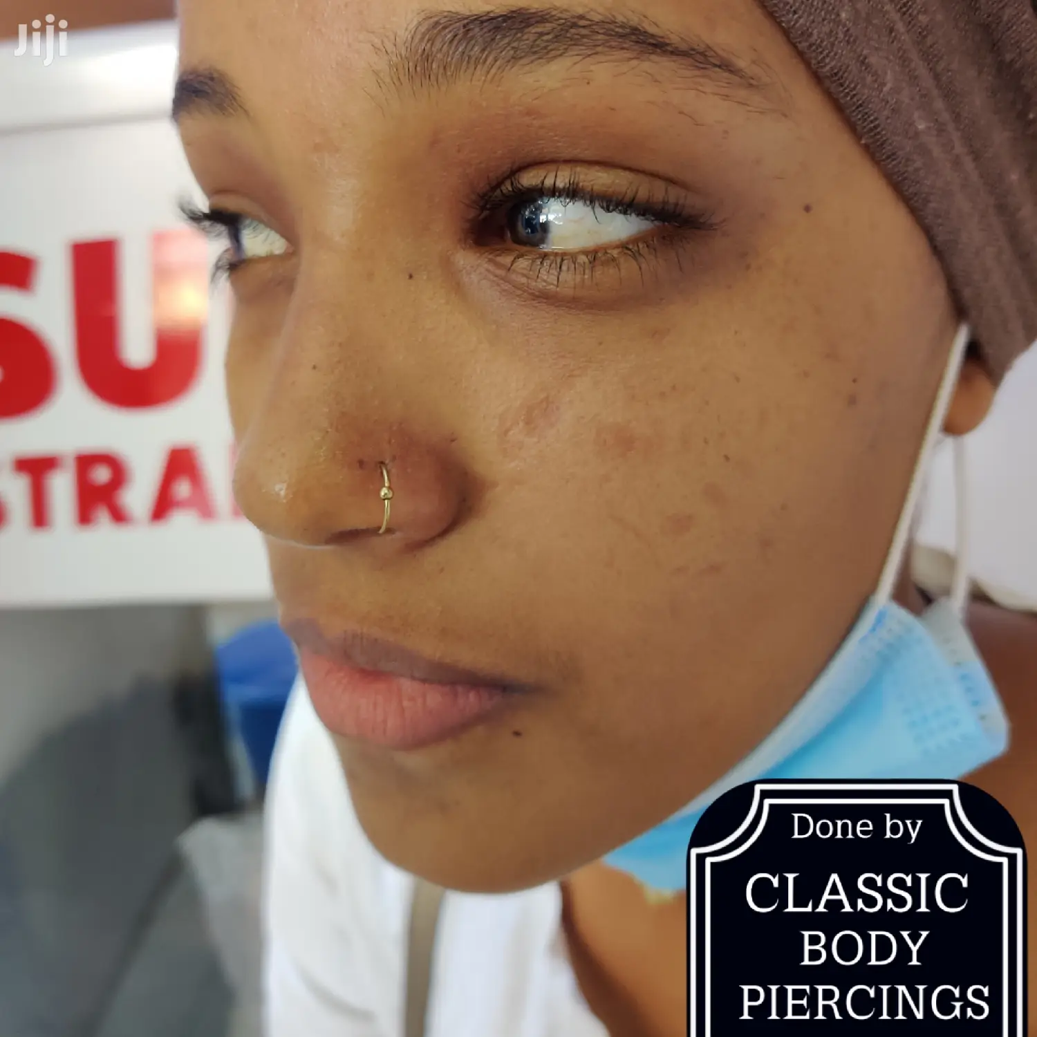 Funcy Solid Fitting Nose Ring Hoop Gold and Silver Nosering