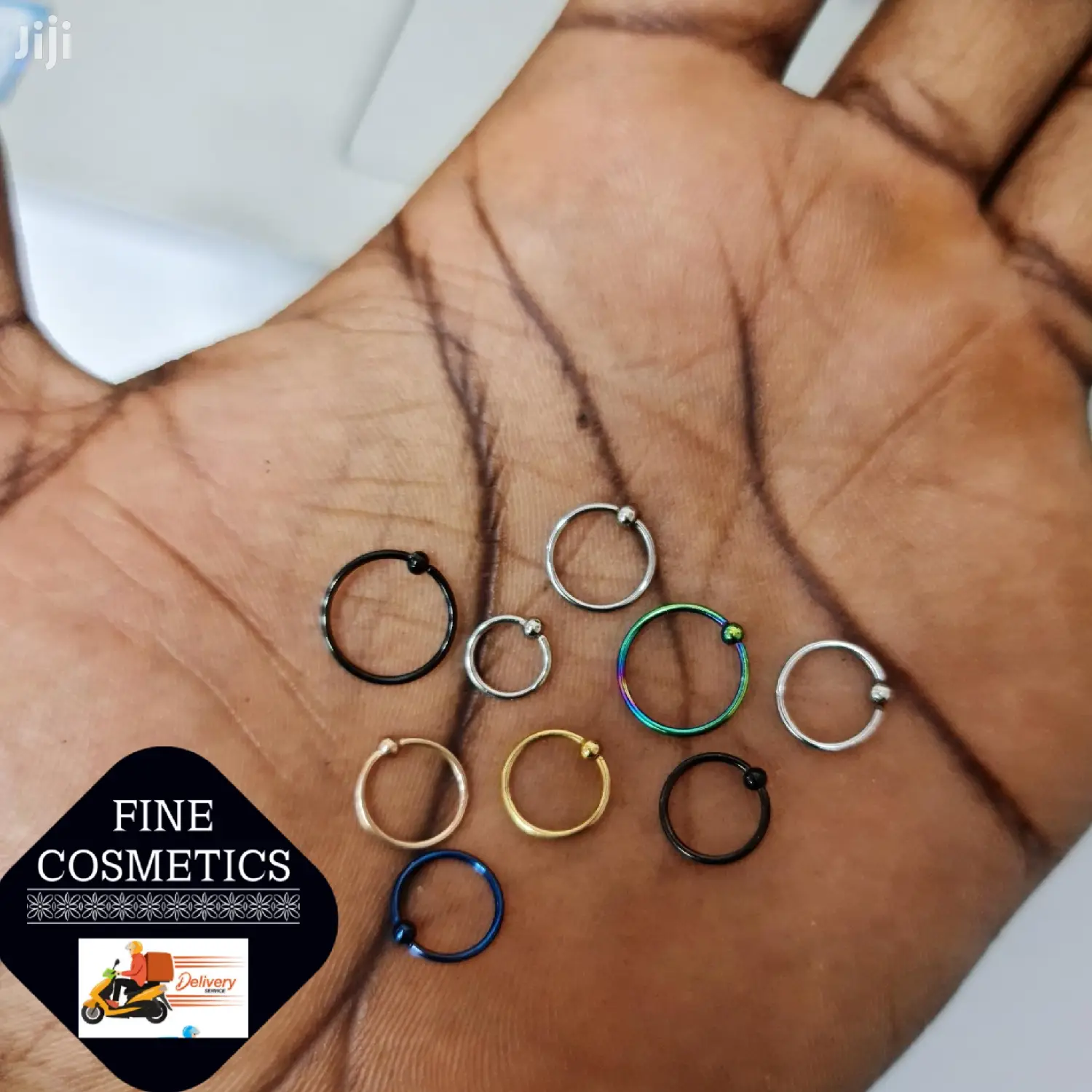 Funcy Solid Fitting Nose Ring Hoop Gold and Silver Nosering