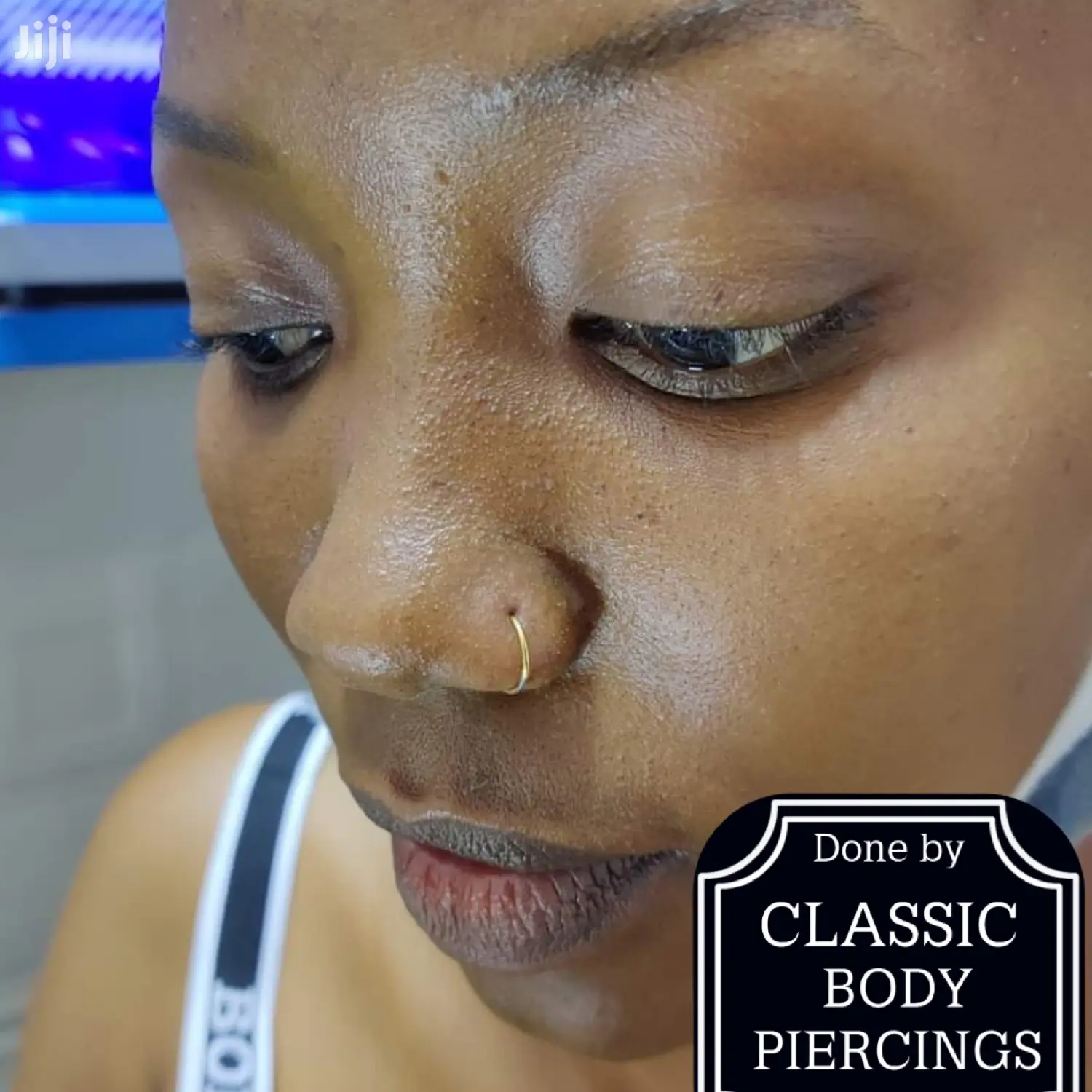 Funcy Solid Fitting Nose Ring Hoop Gold and Silver Nosering