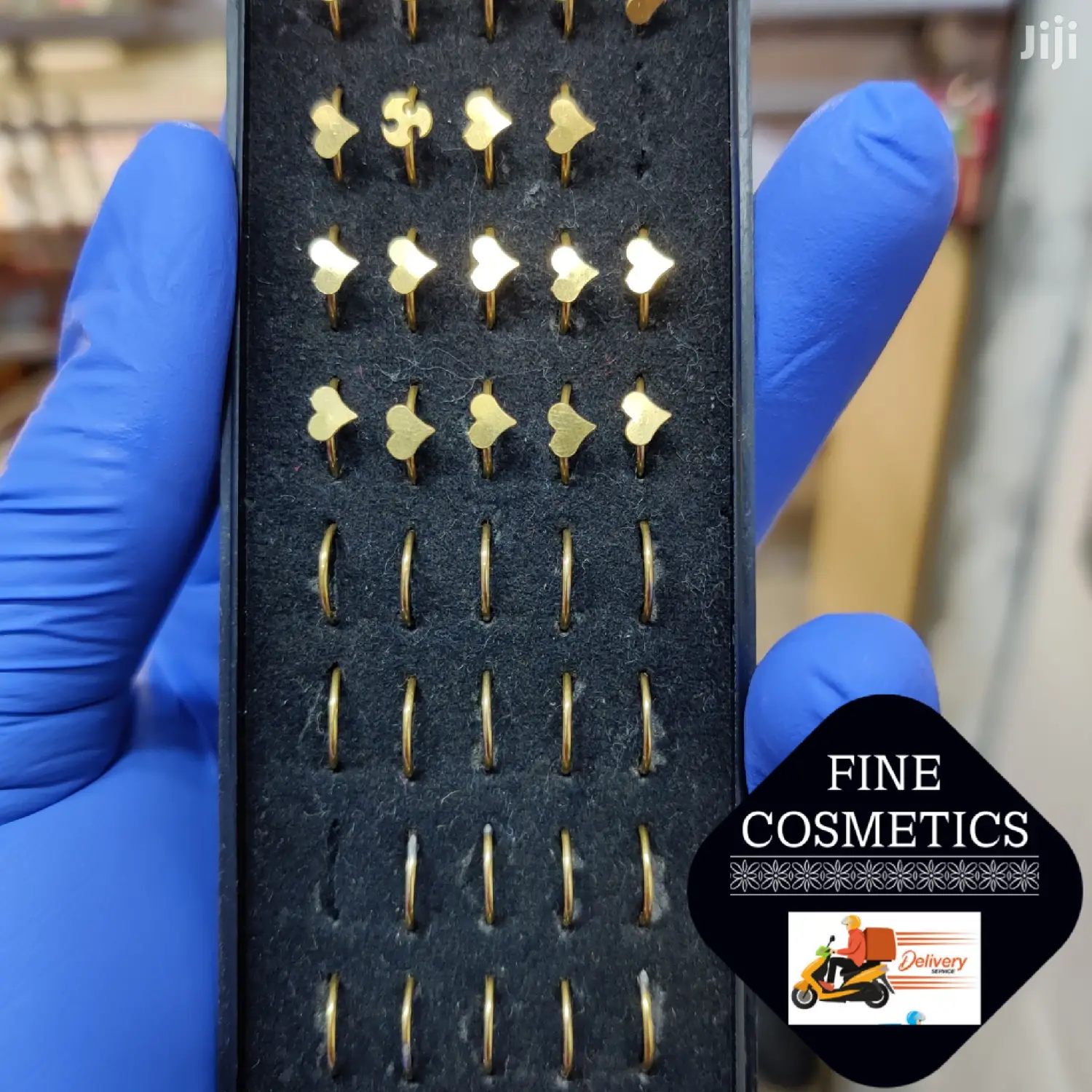 Funcy Solid Fitting Nose Ring Hoop Gold and Silver Nosering