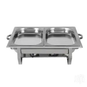 Double Compartment Chafing Dish.