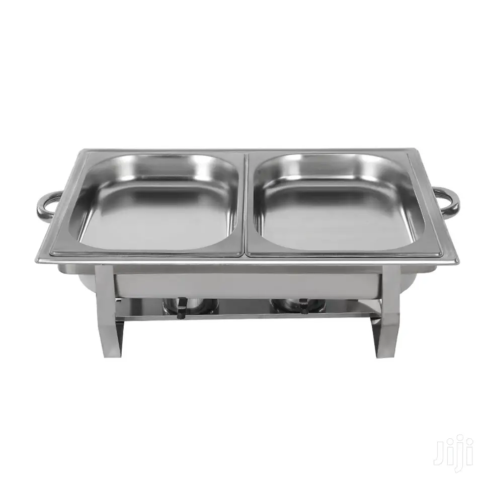 Double Compartment Chafing Dish.