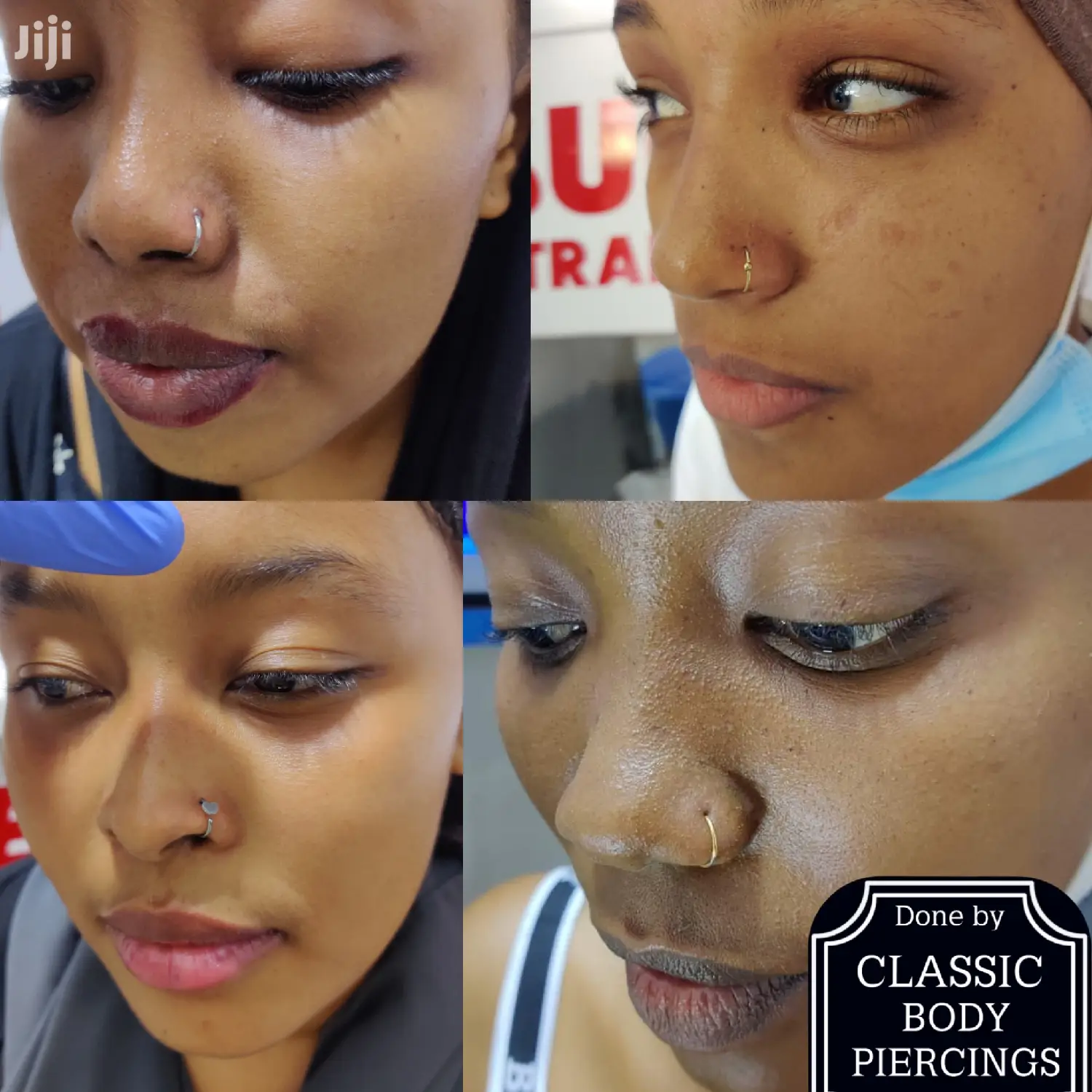 Funcy Solid Fitting Nose Ring Hoop Gold and Silver Nosering
