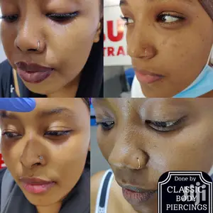 Funcy Solid Fitting Nose Ring Hoop Gold and Silver Nosering
